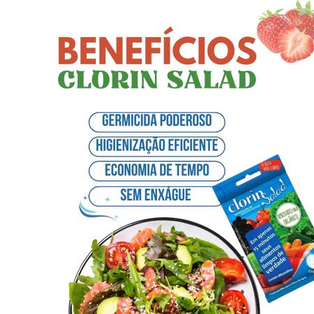Imagem de Desinfetante Hortifruticola Salad Legumes Frutas Verduras - 120 Pastilhas