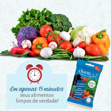 Imagem de Desinfetante Hortifruticola Salad Legumes Frutas Verduras - 120 Pastilhas