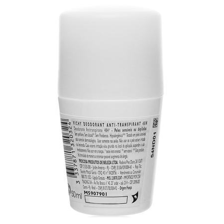 Imagem de Desodorante 48H Vichy - Desodorante Roll-On para Peles Muito Sensíveis ou Depiladas