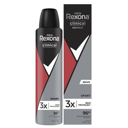 REXONA CLINICAL AEROSOL SPORTS 150ML - UNILEVER DO BRASIL