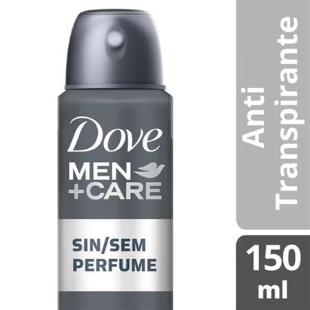 Imagem de Desodorante antitranspirante aerosol dove men+care sem perfume masculino 150ml