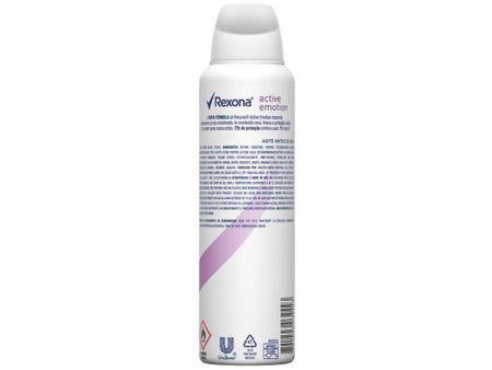 Desodorante Antitranspirante Aerosol Feminino Rexona Active Emotion 72  horas 150ml - fikbella