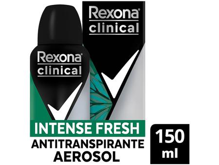 DESODORANTE REXONA CLINICAL INTENSE FRESH MASCULINO AEROSSOL 150ML