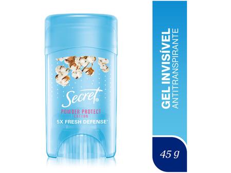 Desodorante Antitranspirante em Gel Secret - Invisible Power Protect Cotton  Feminino 45g - Desodorante - Magazine Luiza