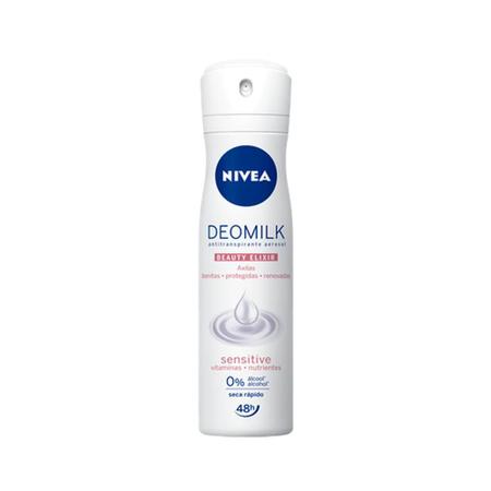 Imagem de Desodorante Antitranspirante Nivea Deomilk Sensitive, Aerosol Com 150Ml