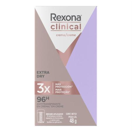 Imagem de Desodorante Antitranspirante Rexona Feminino Clinical Extra Dry 48g