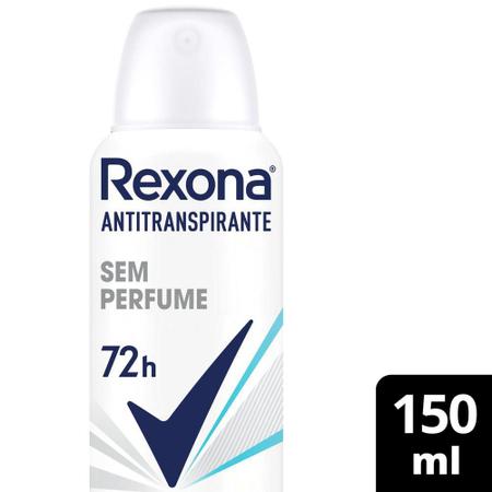 Imagem de Desodorante Antitranspirante Rexona Feminino Sem Perfume 150ml
