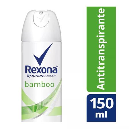 Imagem de Desodorante feminino aerosol antitranspirante rexona bamboo e aloe vera 150ml