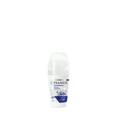Desodorante Francis Roll-On Proteção 48h Leite de Amêndoas 50ml Imagem de Desodorante Francis Roll-On Proteção 48h Leite de Amêndoas 50ml