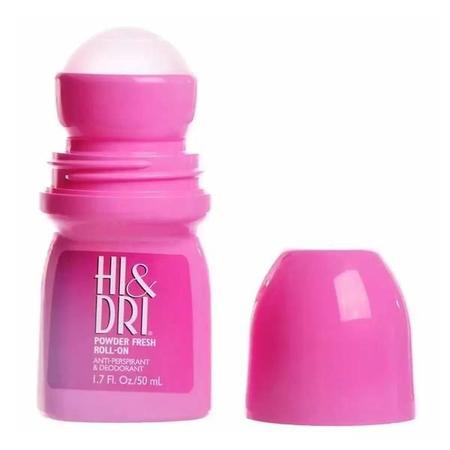 Imagem de Desodorante Hi & Dri Roll-On Powder Fresh 50Ml Kit Com 5 Pç.