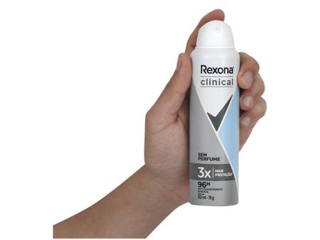 DESODORANTE REXONA CLINICAL SEM PERFUME AEROSSOL 150ML