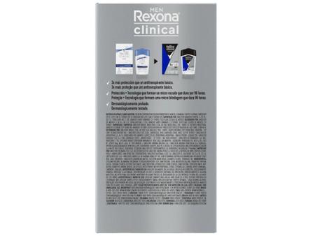 Desodorante Rexona Creme Clinical 48g Masc Clean - Kit C/6un