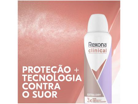 Antitranspirante Aerosol Rexona Clinical Extra Dry 150ml (A embalagem pode  variar)