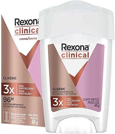 Desodorante Antitranspirante Rexona Clinical Classic 48g - Só