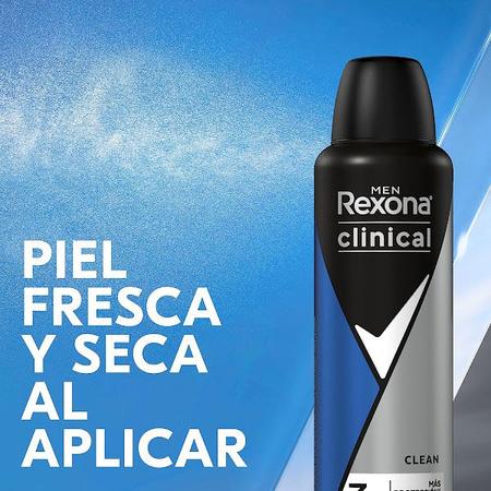 Antitranspirante Aerosol Rexona Men Clinical Clean 150ml (A embalagem pode  variar)