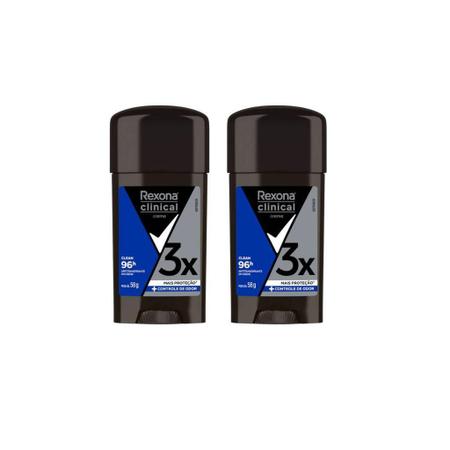 Imagem de Desodorante Rexona Creme Clinical 58G Masculino Clean - 2Un