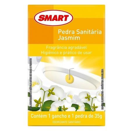 Imagem de Desodorizador de Sanitário em Pedra Jasmim 35g 24 Unidades - Smart