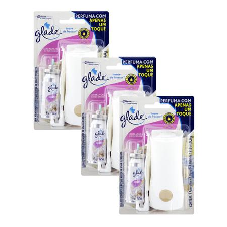 Imagem de Desodorizador Glade Lembranças Da Infância 12ml C Base Kit 3