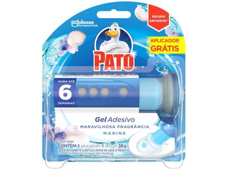 Imagem de Desodorizador Sanitário Gel Adesivo com Aplicador - Pato Marine 110g