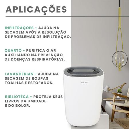 Imagem de Desumidificador De Ar Smart Desidrat New Plus 150 - 220v