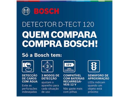 Imagem de Detector de Materiais Bosch Digital D-TECT 120