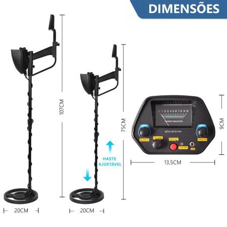 Imagem de Detector De Metais Ouro Md-4080 Automático Profissional + Nf