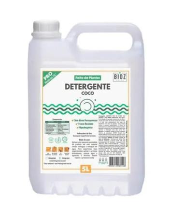 Imagem de Detergente Bioz Green Altamente Poderoso na Limpeza Hipoalergênico Biodegradável 5L Feito de Plantas
