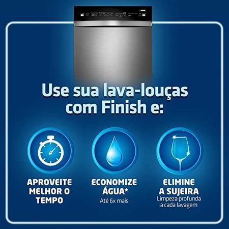 Imagem de Detergente em Pó para Lava-Louças Finish Power Frasco 1kg