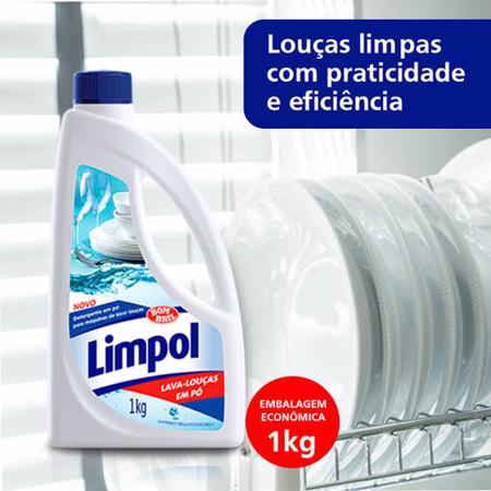 Imagem de Detergente em pó para máquinas de lavar louças 1kg - Limpol Bombril