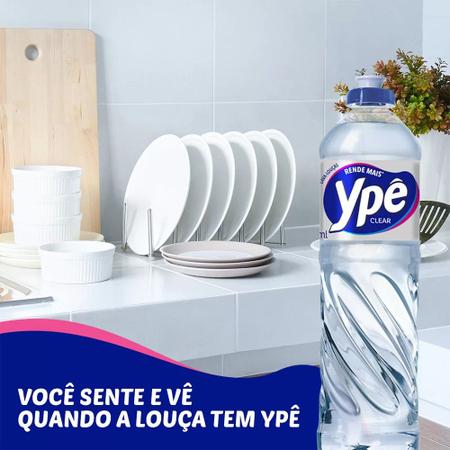 Imagem de Detergente Lava Louças Ypê Clear Rende Mais 500ml