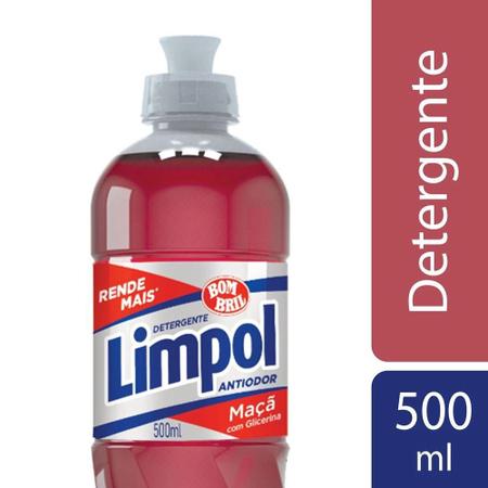 Imagem de Detergente Limpol Líquido Maçã Com Glicerina 500ml