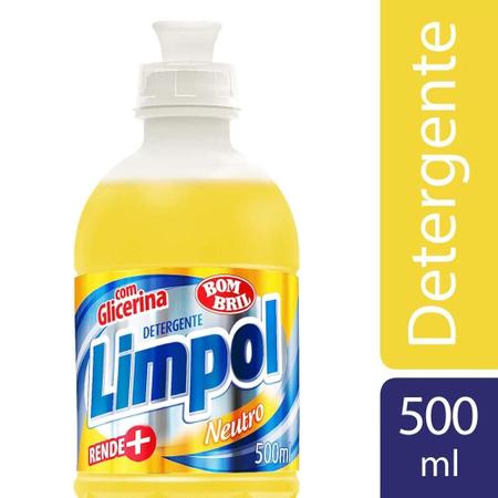 Imagem de Detergente Limpol Líquido Neutro Com Glicerina 500ml