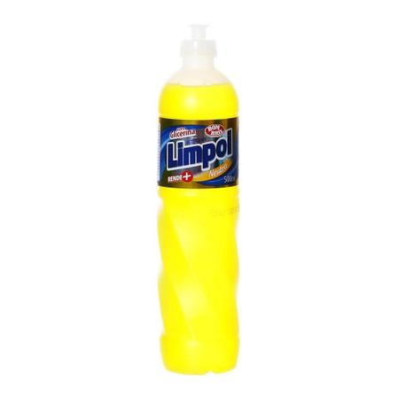 Imagem de Detergente Limpol Neutro Com Glicerina 500Ml Kit 5