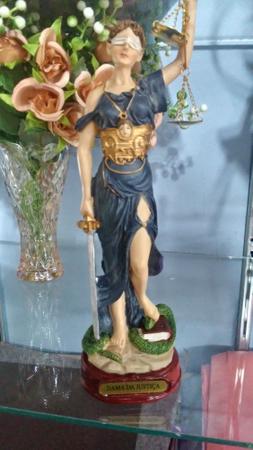 Imagem de Deusa da Justiça estátua 23cm Dama da justiça Símbolo do Direito Themis