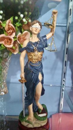 Imagem de Deusa da Justiça estátua 23cm Dama da justiça Símbolo do Direito Themis