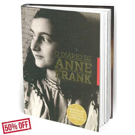 Imagem de Diário De Anne Frank Best-seller Ilustrado Edição Capa Dura - Geek