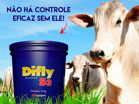 Imagem de Difly S3 1Kg - P/ Combate De Carrapatos E Moscas-De-Chifres - Suplemento Vitamínico P/ Animais!