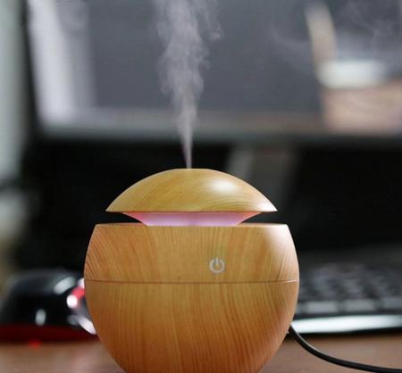 Imagem de Difusor de Ar e Aromas Climatizador Umidificador USB Led e Ultrassônico