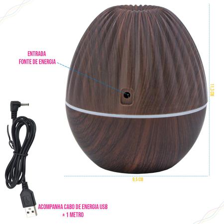 Imagem de Difusor Umidificador Aromatizador USB LED LKJ-142