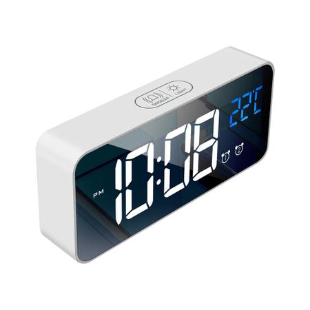 Imagem de Digital Led Despertador para Relógio de Despertador de Cabeceira com Têmpera