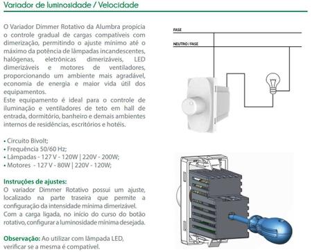 Imagem de Dimmer Variador Veloc. Black Piano Alumbra