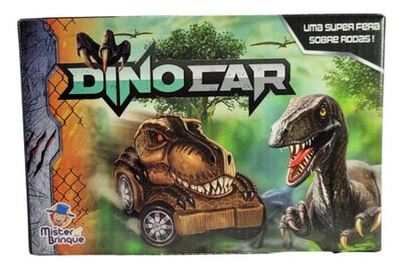 Dinossauro Dinocar Carrinho Rodas Livres Mister Brinquedo Infantil -  Colorido