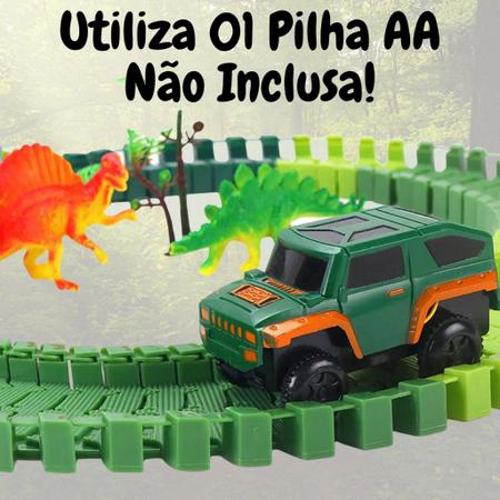 Pista Dinossauro Track Carro Brinquedo Jogo 116 Peças Oferta - Art Brink -  Pistas - Magazine Luiza