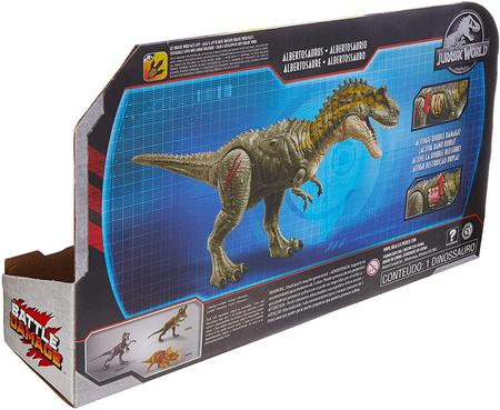 Imagem de Dinossauro Albertosaurus Jurassic World Battle Damage Mattel