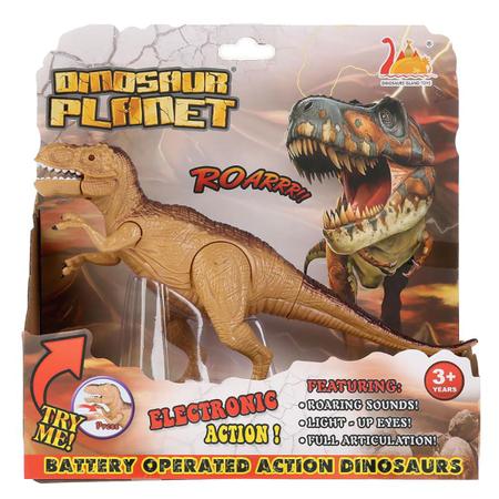 Dinossauro Articulado de Controle Remoto - Tiranossauro Rex - Com Luz e Som  - Dinosaur Planet - 53 cm - Yes Toys - superlegalbrinquedos