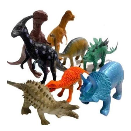 Imagem de Dinossauro Brinquedo 13 Animais Dino Grande Infantil T rex Brinquedos Didadico Fazenda