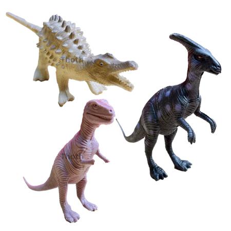 Imagem de Dinossauro Brinquedo 13 Animais Dino Grande Infantil T rex Brinquedos Didadico Fazenda