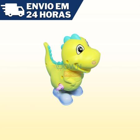 Dinossauro Colorido Movido A Corda De Brinquedo Infantil