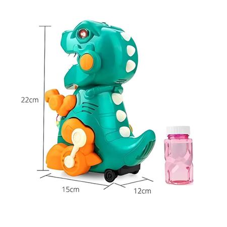 Dinossauro Brinquedo Robô Solta Bolha Sabão Emite Som E Luz Juvenil  Crianças Bolhinhas Infantil Colorido Resistente - Mundo Do Comercio -  Bonecos - Magazine Luiza