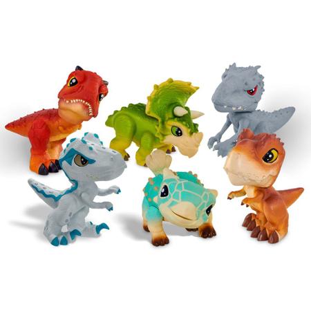 Imagem de Dinossauro Bumpy Dino Baby Articulado 12cm Pupee Lindo/linha Universal